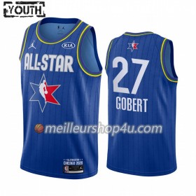 Maillot Basket Enfant Utah Jazz Rudy Gobert 27 2020 All-Star Jordan Brand Bleu Swingman